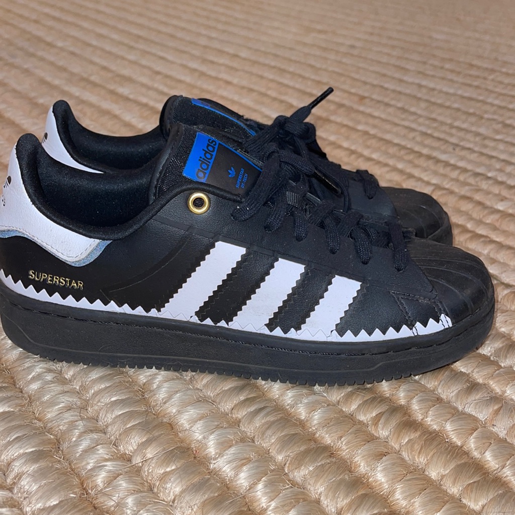 adidas | Shoes | Adidas Superstar Unisex Black Sneakers 75 | Poshmark